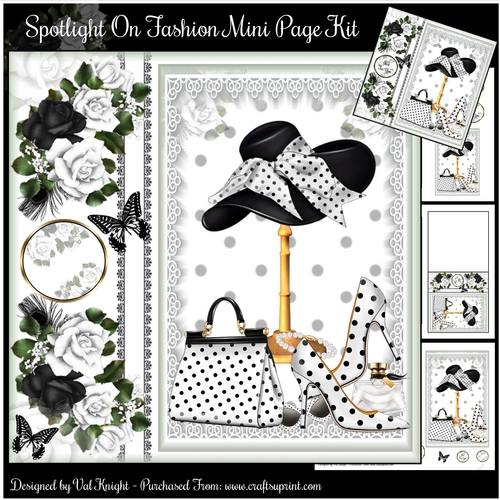 Spotlight On Fashion Mini Page Kit