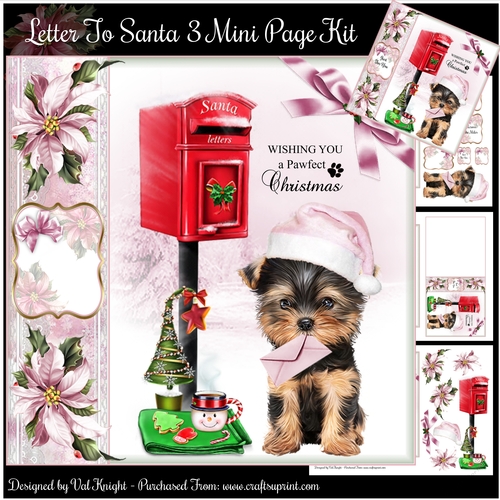 Letter To Santa 3 Mini Page Kit   