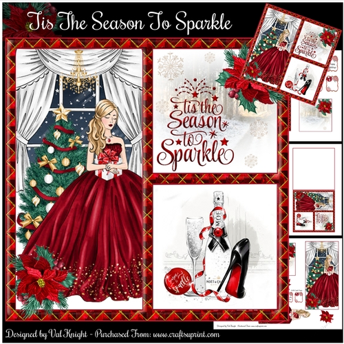 Tis The Season To Sparkle Mini Page Kit   