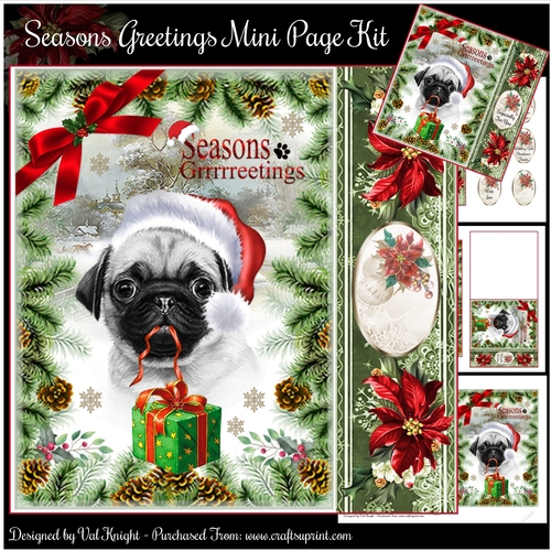 Seasons Greetings Mini Page Kit   
