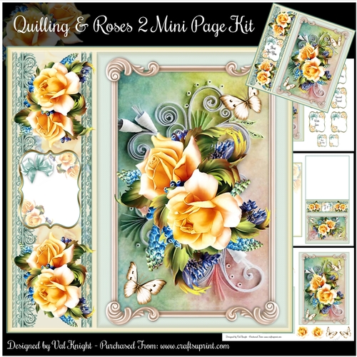 Quilling & Roses 2 Mini Page Kit