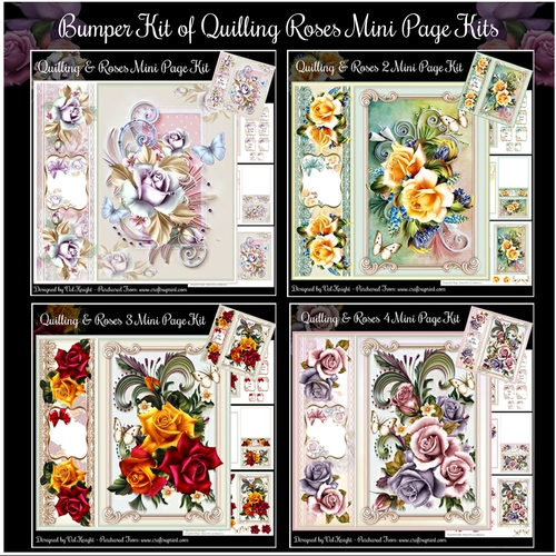 Bumper Kit of Quilling & Roses Mini Page Kits