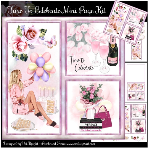 Time To Celebrate Mini Page Kit