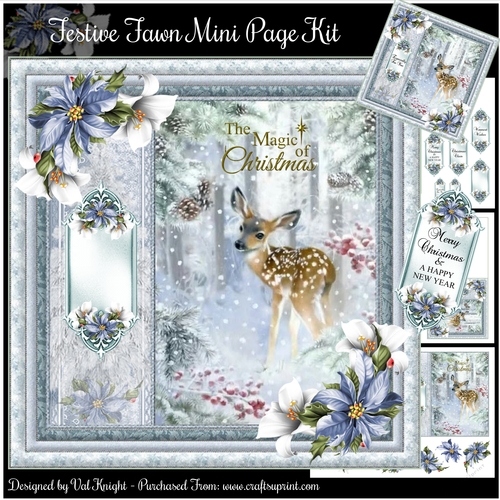 Festive Fawn Mini Page Kit   