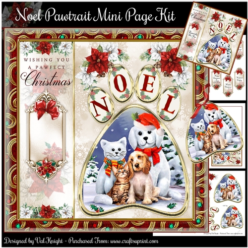 Noel Pawtrait Mini Page Kit   