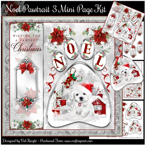 Noel Pawtrait 3 Mini Page Kit  