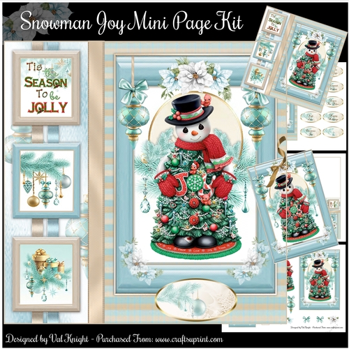 Snowman Joy Mini Page Kit   