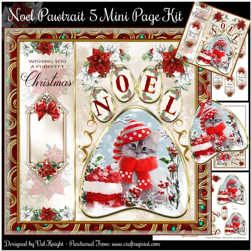 Noel Pawtrait 5 Mini Page Kit   