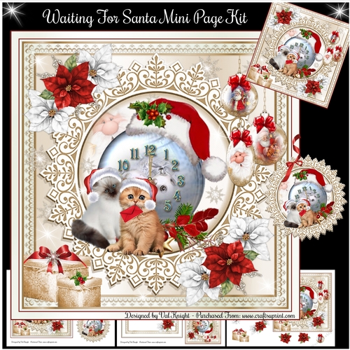 Waiting For Santa Mini Page Kit