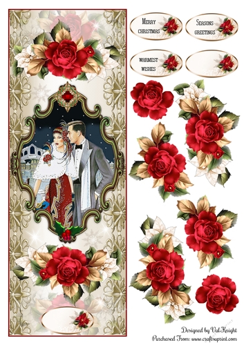 Large DL Art Deco Christmas