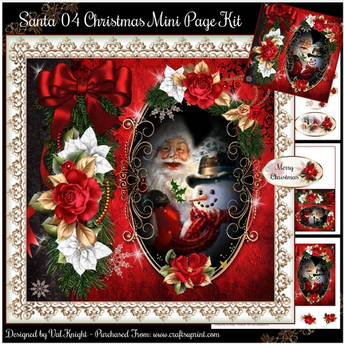 Santa 04 Christmas Mini Page Kit