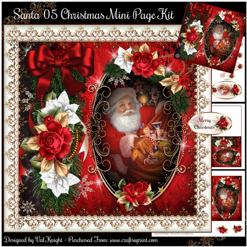 Santa 05 Christmas Mini Page Kit