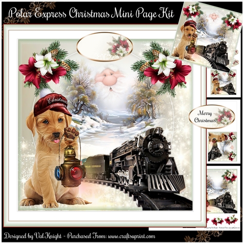 Polar Express Christmas Mini Page Kit