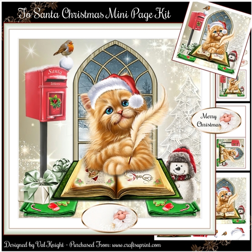 To Santa Christmas Mini Page Kit