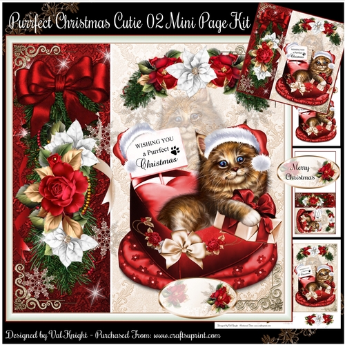 Purrfect Christmas Cutie 02 Mini Page Kit
