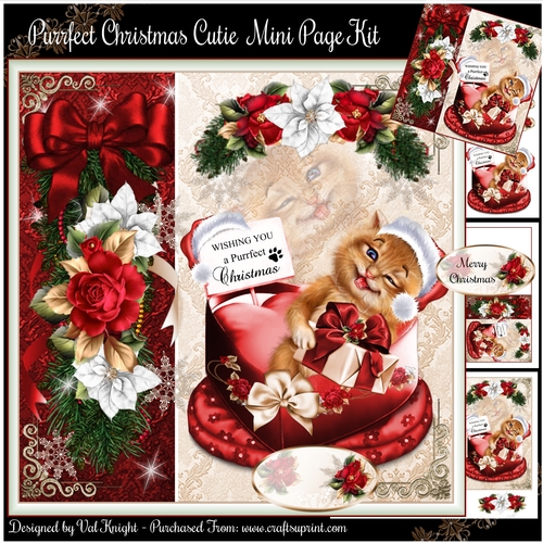 Purrfect Christmas Cutie Mini Page Kit