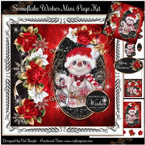 Snowflake Wishes Mini Page Kit