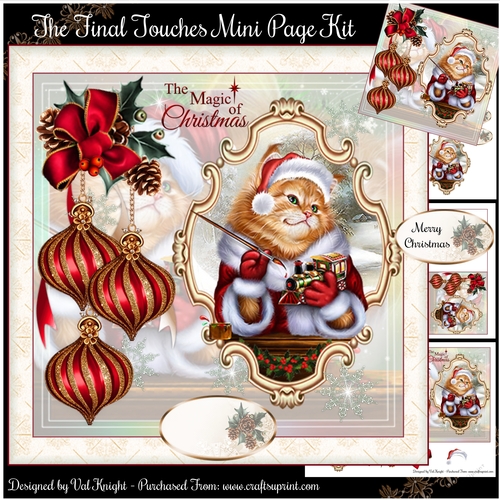 The Final Touches Christmas Mini Page Kit