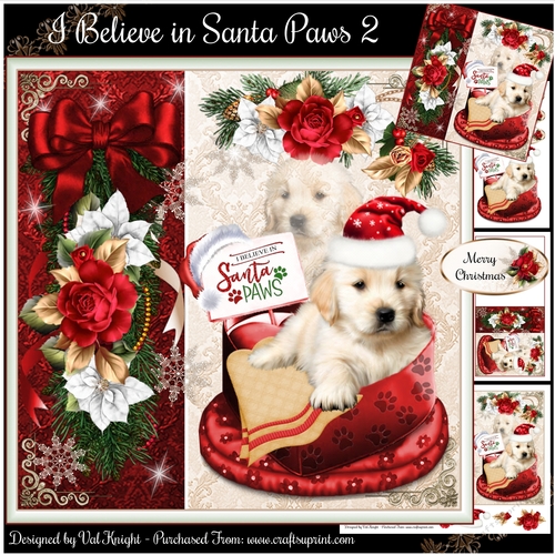 I Believe in Santa Paws 02 Mini Page Kit