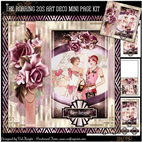 The Roaring 20s Art Deco Mini Page Kit