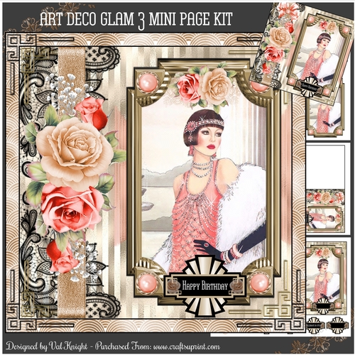 Art Deco Glam 03 Mini Page Kit