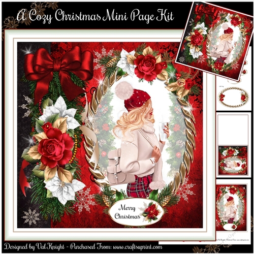 A Cozy Christmas Mini Page Kit  