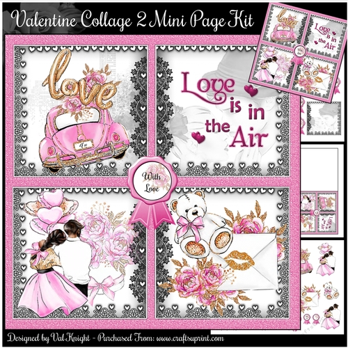 Valentine Collage 2 Mini Page Kit 