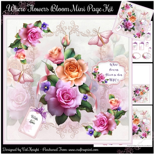 Where Flowers Bloom Mini Page Kit 