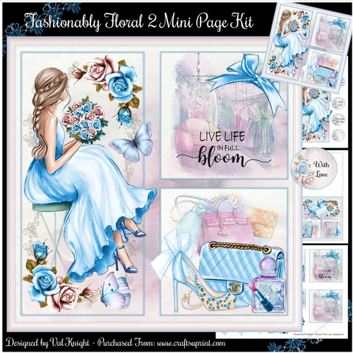 Fashionably Floral 2 Mini Page Kit 