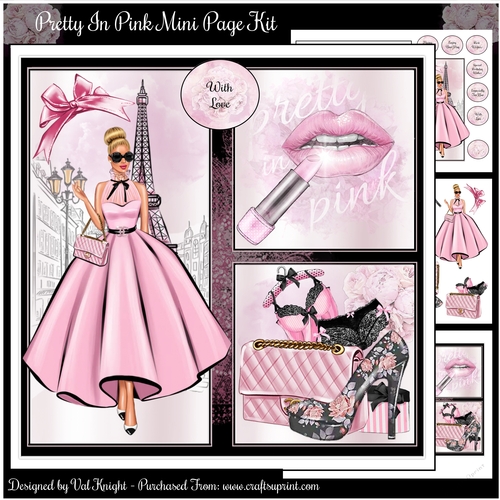 Pretty In Pink Mini Page Kit 