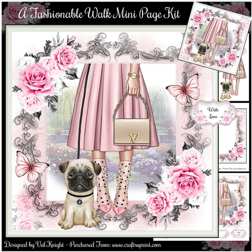 A Fashionable Walk Mini Page Kit 