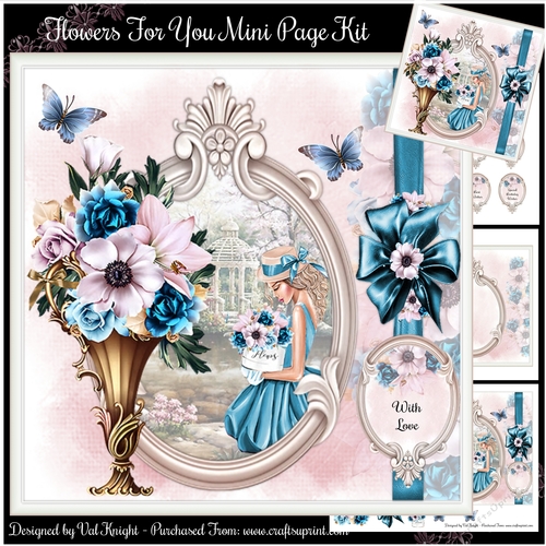 Flowers For You Mini Page Kit 