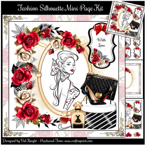 Fashion Silhouette Mini Page Kit 