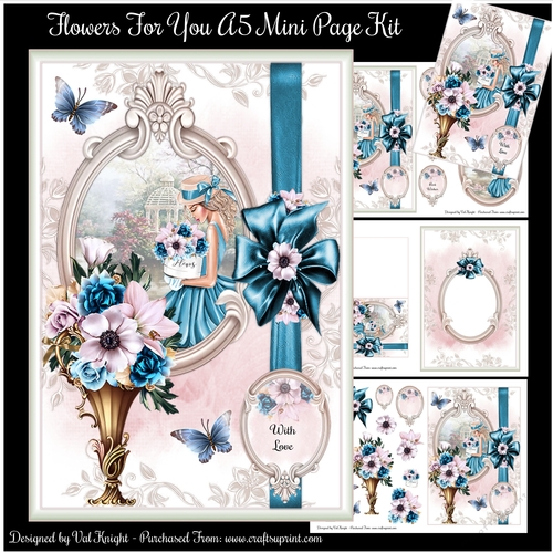 Flowers For You A5 Mini Page Kit 