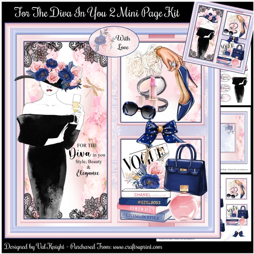 For The Diva In You 2 Mini Page Kit 