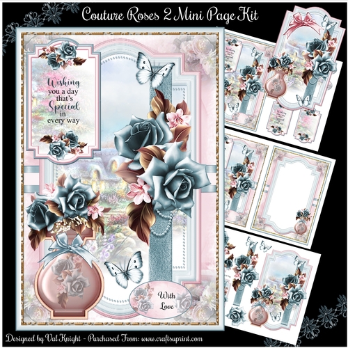 Couture Roses 2 Mini Page Kit 