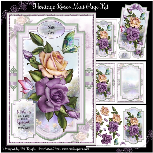 Heritage Roses Mini Page Kit 