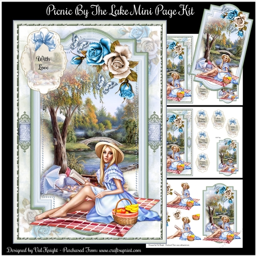 Picnic By The Lake Mini Page Kit 