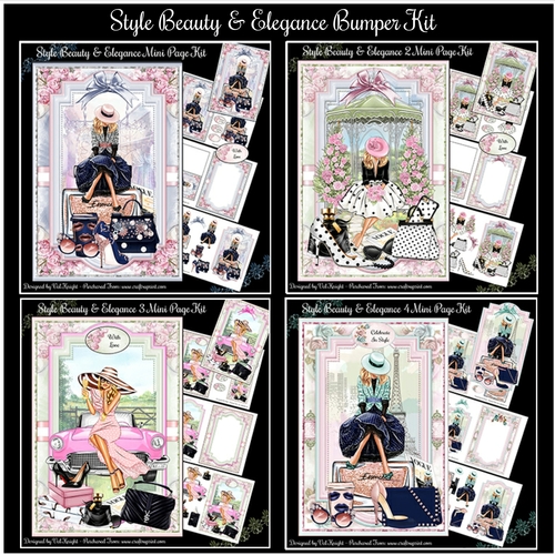 Bumper Kit of 4 Style Beauty & Elegance Mini Page Kits