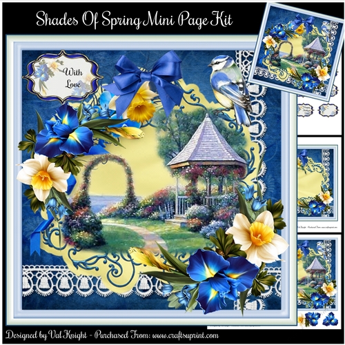 Shades Of Spring Mini Page Kit 