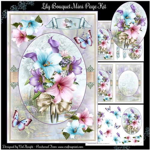 Lily Bouquet Mini Page Kit 