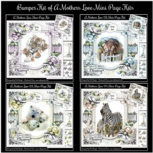Bumper Kit of 4 Mothers Love Mini Page Kits