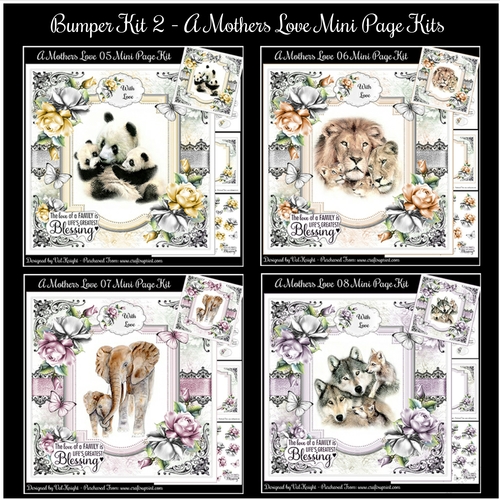 Bumper Kit 2 - 4 Mothers Love Mini Page Kits