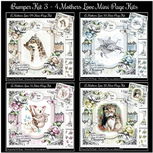 Bumper Kit 3 Of 4 Mothers Love Mini Page Kits