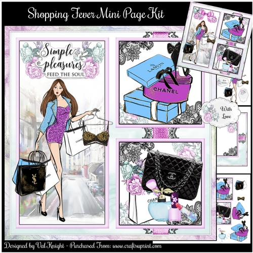 Shopping Fever Mini Page Kit 