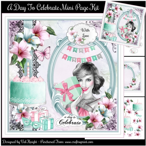 A Day To Celebrate Mini Page Kit 