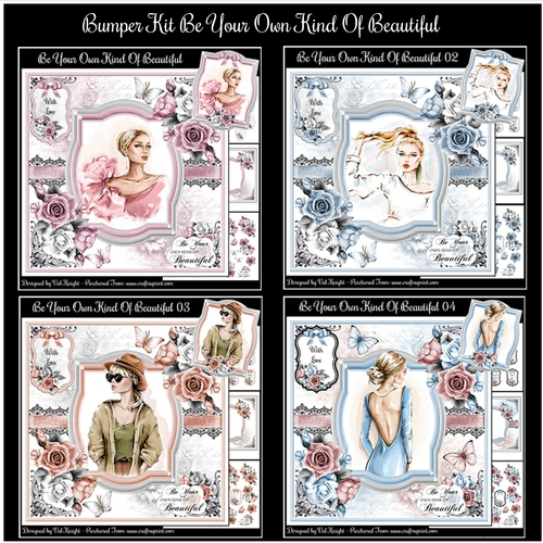 Bumper Kit Of 4 Be Your Own Kind Of Beautiful Mini Page Kits