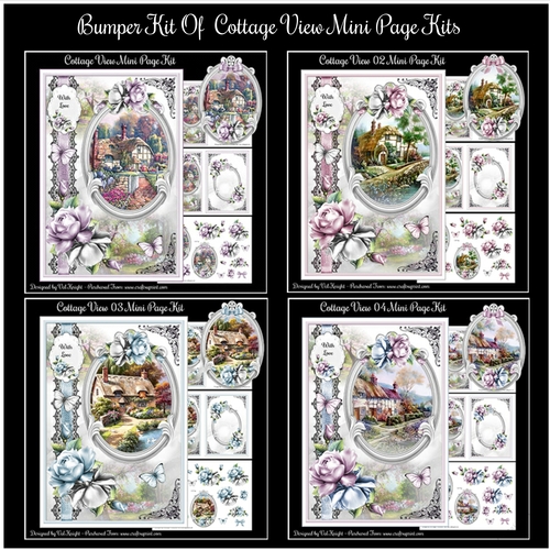 Bumper Kit Of 4 Cottage View Mini Page Kits