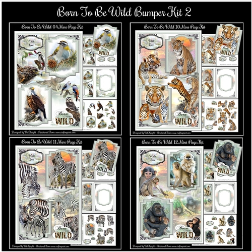 Born To Be Wild Bumper Kit 2 - Mini Page Kits