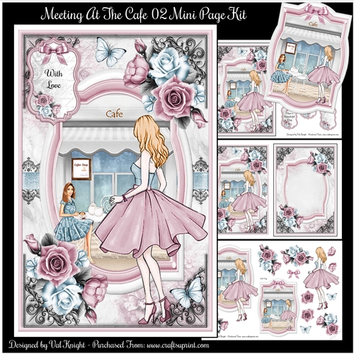 Meeting At The Cafe 02 Mini Page Kit 